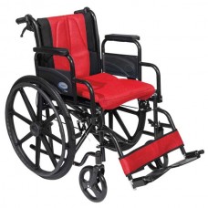 Αναπηρικό αμαξίδιο Golden με κόκκινα μαξιλάρια 0808480
