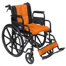 Αναπηρικό αμαξίδιο Golden με πορτοκαλί μαξιλάρια 0808482